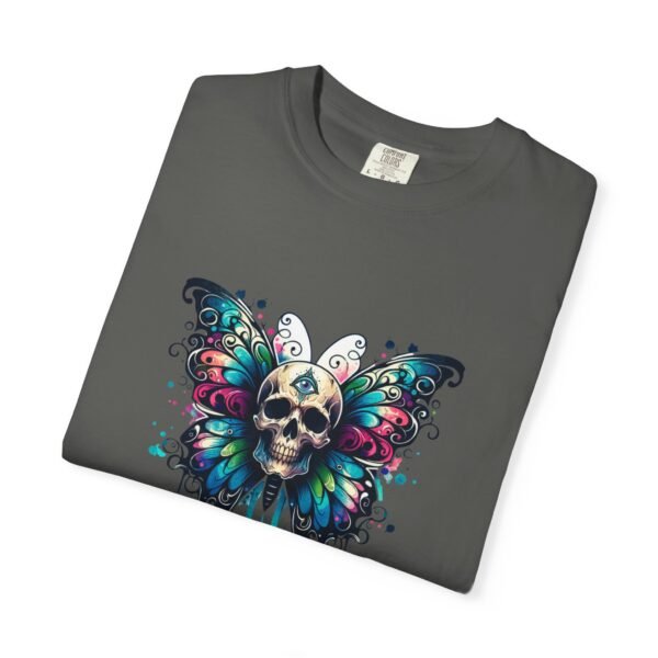 Brand Skull Butterfly T-Shirt - Bohemian Style Tee, Unisex Graphic Tee, Vintage-Inspired Shirt, Festival Wear, Gift for Music Lovers, LGBTQIA - Image 7