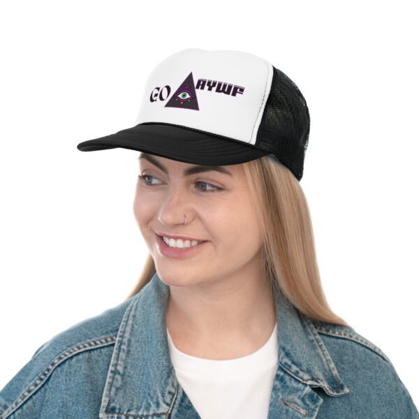 Mystical Trucker Cap with Eye Design, Brand, Trendy Outdoor Hat for Festivals, Unique Gift for Adventurers, Statement Accessory - Image 13