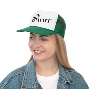 Stylish unisex Trucker Cap - GO AYWF - Trendy Hat for Outdoor Lovers, Perfect for Casual Wear, Gifts, Festivals, and Parties, LGBTQIA