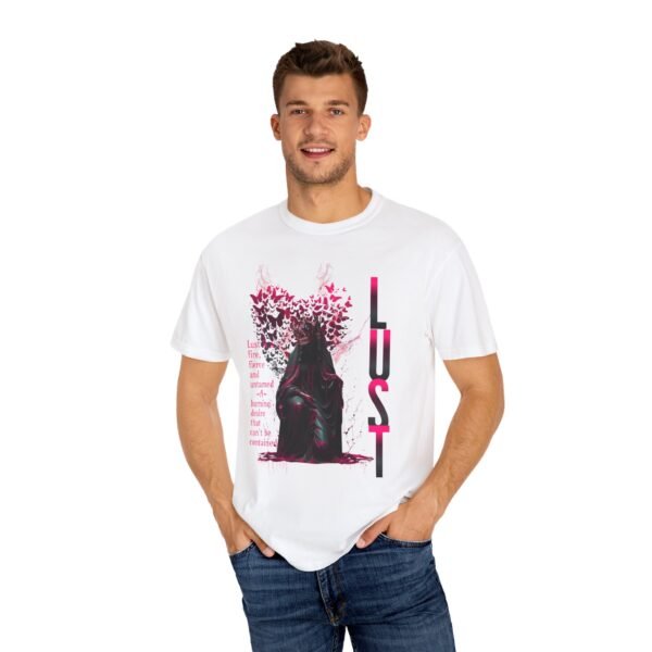 Artistic Unisex T-Shirt with Lust Design, Unique Graphic Tee for Self-Expression, Perfect Gift for Birthdays, Anniversaries, and Art Lovers, LGBTQIA - Image 4