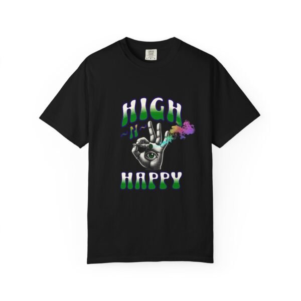 Unisex, High-N-Happy Unisex Garment-Dyed T-Shirt | Chill Vibes Tee | Gift for Friends | 420 Celebration Shirt, Summer Fashion, LGBTQIA - Image 9