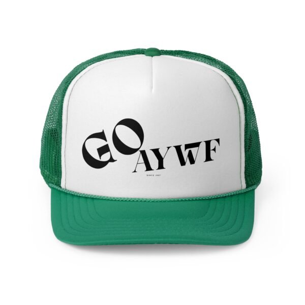 Stylish unisex Trucker Cap - GO AYWF - Trendy Hat for Outdoor Lovers, Perfect for Casual Wear, Gifts, Festivals, and Parties, LGBTQIA - Image 3