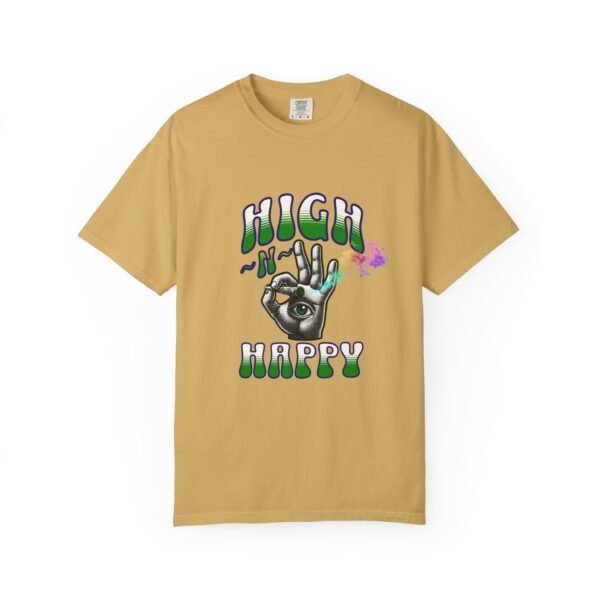 Unisex, High-N-Happy Unisex Garment-Dyed T-Shirt | Chill Vibes Tee | Gift for Friends | 420 Celebration Shirt, Summer Fashion, LGBTQIA - Image 5