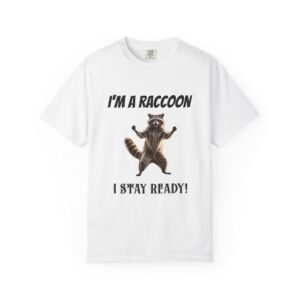 Unisex, Funny Raccoon T-Shirt, Gift for Animal Lovers, Casual Wear, Unique Graphic Tee, Quirky Humor Shirt, LGBTQIA