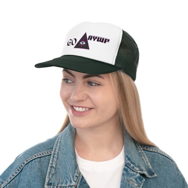 Mystical Trucker Cap with Eye Design, Brand, Trendy Outdoor Hat for Festivals, Unique Gift for Adventurers, Statement Accessory - Image 7