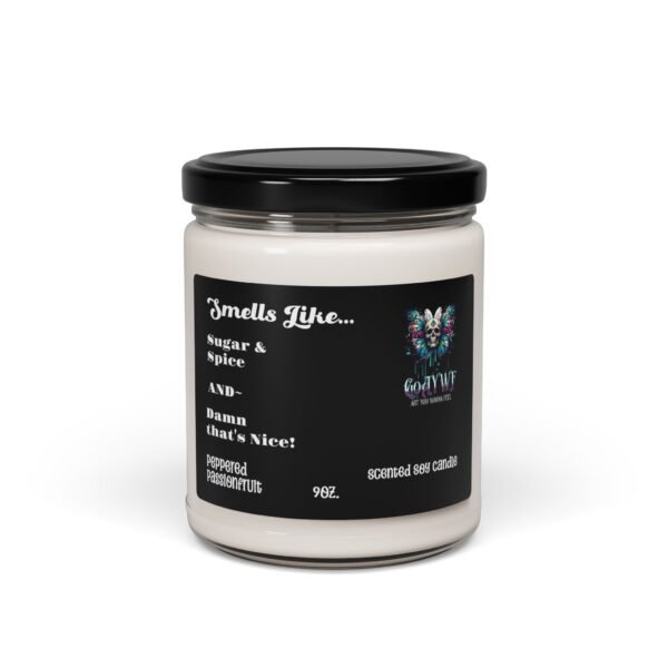 Peppered Passionfruit Scented Soy Candle, Funny Quote, Pun, Room Fragrance, Relaxing, for Home Décor, gift, birthdays, holidays