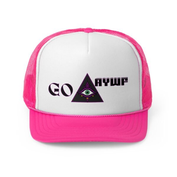 Mystical Trucker Cap with Eye Design, Brand, Trendy Outdoor Hat for Festivals, Unique Gift for Adventurers, Statement Accessory - Image 6