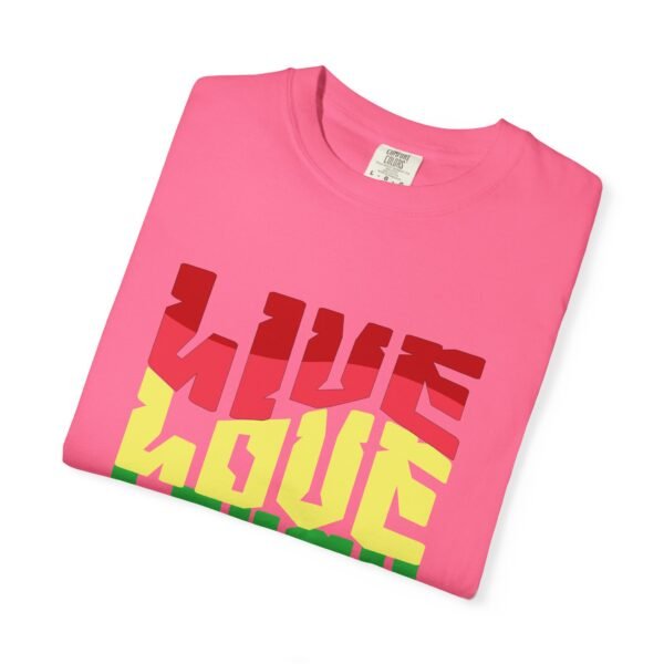 Vibrant Unisex T-Shirt - 'Live Love Laugh Loud' - Perfect for Pride, Festivals, Casual Days, Gift Idea, Statement Tee, LGBTQIA - Image 11
