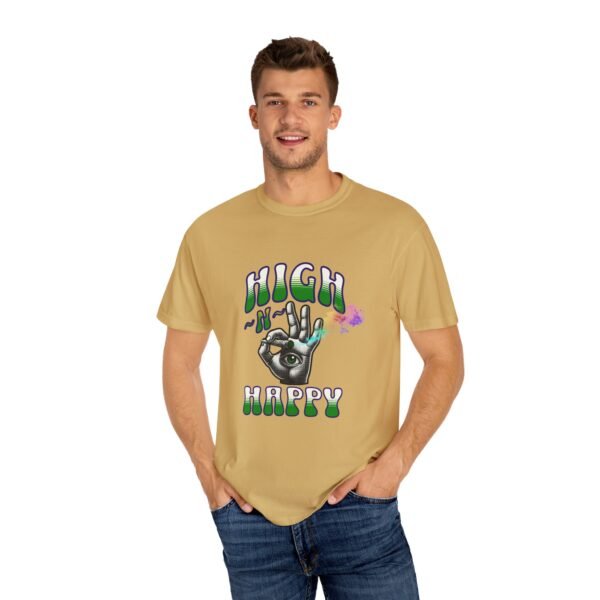 Unisex, High-N-Happy Unisex Garment-Dyed T-Shirt | Chill Vibes Tee | Gift for Friends | 420 Celebration Shirt, Summer Fashion, LGBTQIA - Image 8