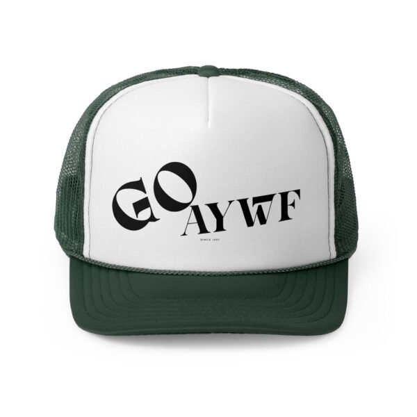 Stylish unisex Trucker Cap - GO AYWF - Trendy Hat for Outdoor Lovers, Perfect for Casual Wear, Gifts, Festivals, and Parties, LGBTQIA - Image 9