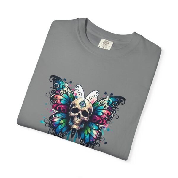 Brand Skull Butterfly T-Shirt - Bohemian Style Tee, Unisex Graphic Tee, Vintage-Inspired Shirt, Festival Wear, Gift for Music Lovers, LGBTQIA - Image 11