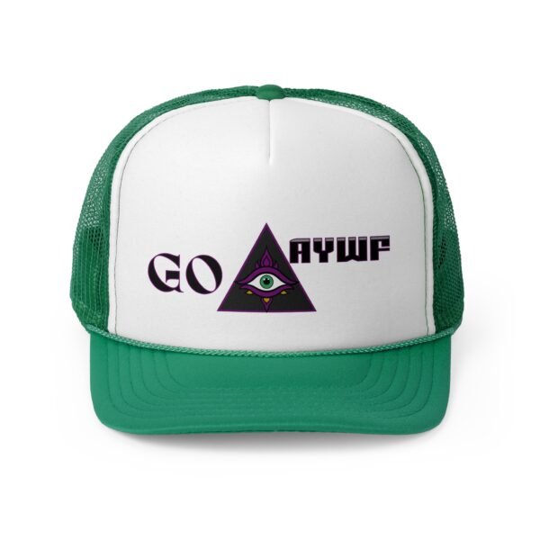 Mystical Trucker Cap with Eye Design, Brand, Trendy Outdoor Hat for Festivals, Unique Gift for Adventurers, Statement Accessory - Image 3