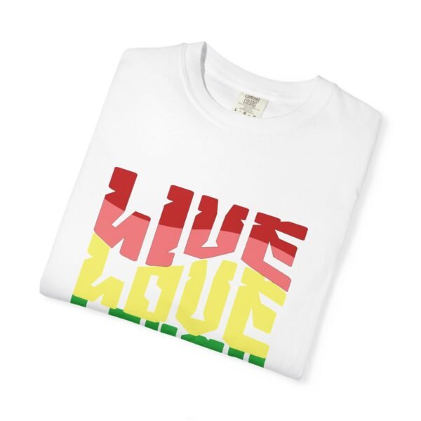 Vibrant Unisex T-Shirt - 'Live Love Laugh Loud' - Perfect for Pride, Festivals, Casual Days, Gift Idea, Statement Tee, LGBTQIA - Image 3