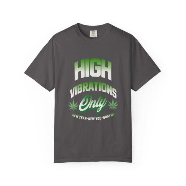 High Vibrations Unisex Tee | Positive Vibe Shirt, New Year Celebration T-shirt, Gift for Friends, Motivational Apparel, Trendy Graphic Tee, LGBTQIA