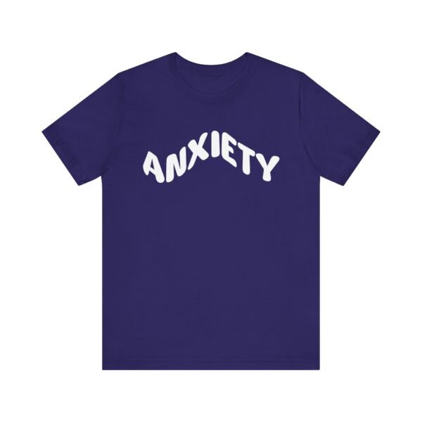 Anxiety Awareness Unisex Jersey Tee, Inspirational T-Shirt, Mental Health Gift, Casual Wear, Self-Care Fashion - Image 2