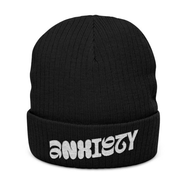 Embroidered Ribbed Beanie - casualwear, Control Freak Gift, Cold Weather Accessory, Trendy Streetwear, Unisex Beanie, LGBTQIA