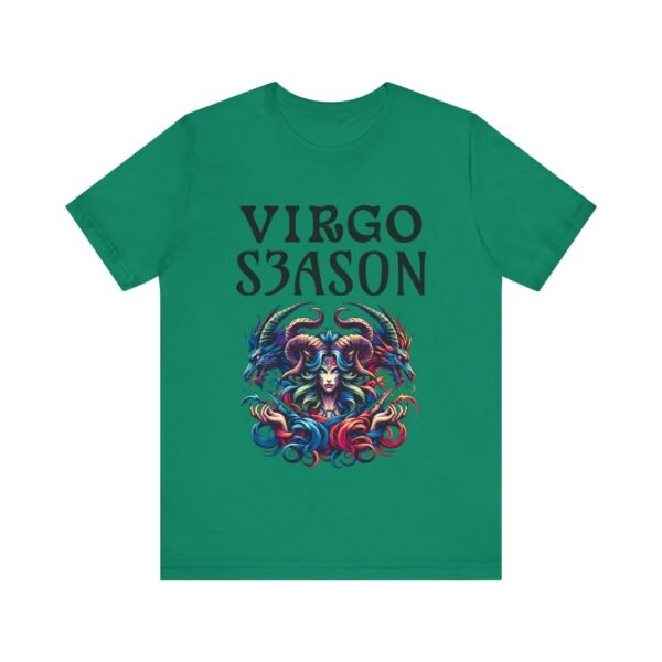 Virgo Season Unisex Jersey Tee - Astrological T-Shirt, Celestial Tee, Zodiac Gift, Astrology Design, Horoscope Apparel - Image 6