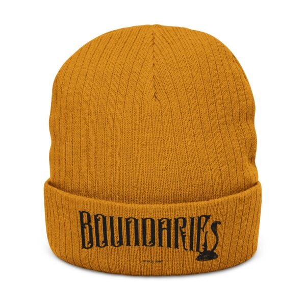 Embroidered Ribbed Beanie - casualwear, Control Freak Gift, Cold Weather Accessory, Trendy Streetwear, Unisex Beanie, LGBTQIA - Image 5