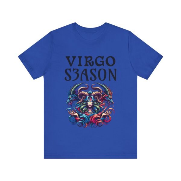 Virgo Season Unisex Jersey Tee - Astrological T-Shirt, Celestial Tee, Zodiac Gift, Astrology Design, Horoscope Apparel - Image 3