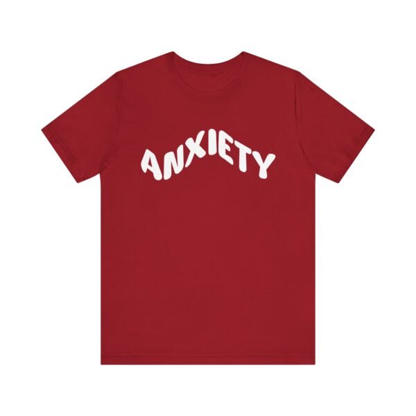 Anxiety Awareness Unisex Jersey Tee, Inspirational T-Shirt, Mental Health Gift, Casual Wear, Self-Care Fashion - Image 4
