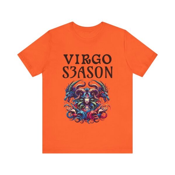Virgo Season Unisex Jersey Tee - Astrological T-Shirt, Celestial Tee, Zodiac Gift, Astrology Design, Horoscope Apparel