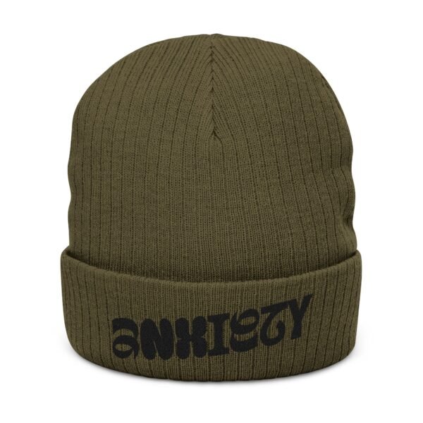 Embroidered Ribbed Beanie - casualwear, Control Freak Gift, Cold Weather Accessory, Trendy Streetwear, Unisex Beanie, LGBTQIA - Image 11