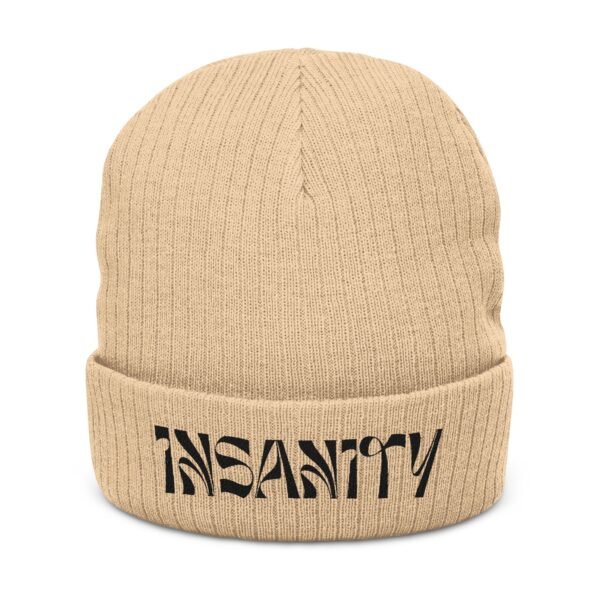 Embroidered Ribbed Beanie - casualwear, Control Freak Gift, Cold Weather Accessory, Trendy Streetwear, Unisex Beanie, LGBTQIA
