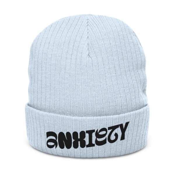 Embroidered Ribbed Beanie - casualwear, Control Freak Gift, Cold Weather Accessory, Trendy Streetwear, Unisex Beanie, LGBTQIA - Image 7