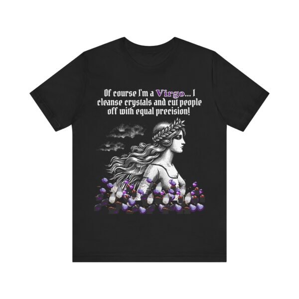 Unisex Virgo Crystal Cleanse Tee - Astrology Shirt, Unisex Graphic T-Shirt, Gift for Virgo Friends, Spiritual Wear, Zodiac Apparel