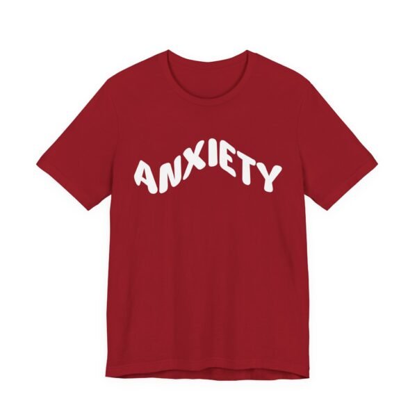 Anxiety Awareness Unisex Jersey Tee, Inspirational T-Shirt, Mental Health Gift, Casual Wear, Self-Care Fashion - Image 6
