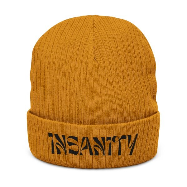 Embroidered Ribbed Beanie - casualwear, Control Freak Gift, Cold Weather Accessory, Trendy Streetwear, Unisex Beanie, LGBTQIA - Image 5