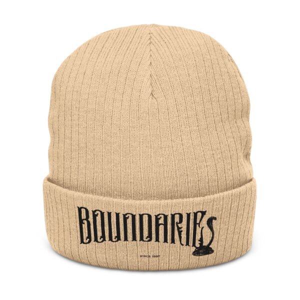 Embroidered Ribbed Beanie - casualwear, Control Freak Gift, Cold Weather Accessory, Trendy Streetwear, Unisex Beanie, LGBTQIA