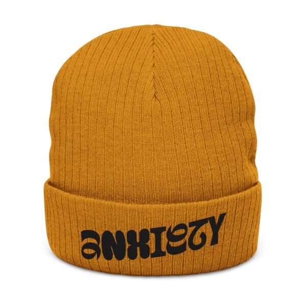 Embroidered Ribbed Beanie - casualwear, Control Freak Gift, Cold Weather Accessory, Trendy Streetwear, Unisex Beanie, LGBTQIA - Image 5