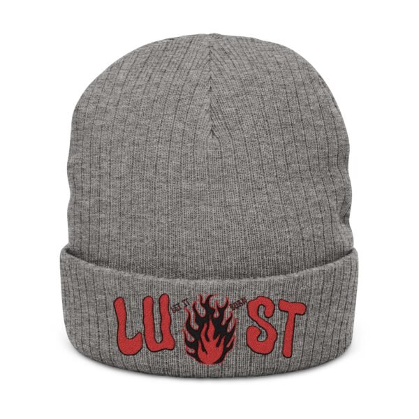 Embroidered Ribbed Beanie - casualwear, Control Freak Gift, Cold Weather Accessory, Trendy Streetwear, Unisex Beanie, LGBTQIA - Image 3
