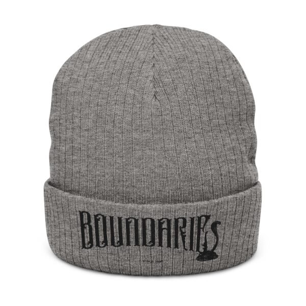 Embroidered Ribbed Beanie - casualwear, Control Freak Gift, Cold Weather Accessory, Trendy Streetwear, Unisex Beanie, LGBTQIA - Image 3