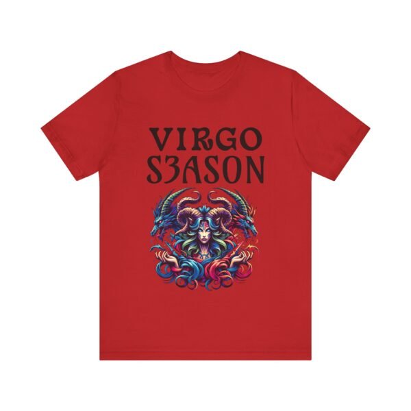 Virgo Season Unisex Jersey Tee - Astrological T-Shirt, Celestial Tee, Zodiac Gift, Astrology Design, Horoscope Apparel - Image 5