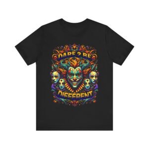 Dare to Be Different Tee, Unisex Jersey Short Sleeve Graphic Shirt, Unique Apparel for Creatives, Perfect for Festivals & Parties, LGBTQIA