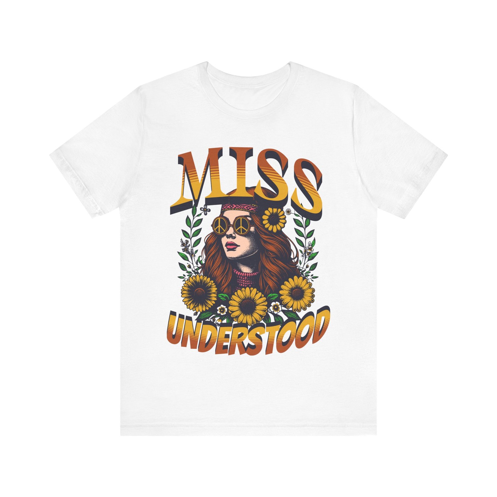 Vintage Sunshine Miss Understood Tee - Floral Graphic T-Shirt, Casual Spring Outfit, Gift for Her, Summer Festival Style, Trendy Streetwear - Image 5