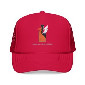 Embroidered Winged Fox Trucker Hat — Tom & Co. Unsettled' Foam Mesh Cap - Unisex - LGBTQIA